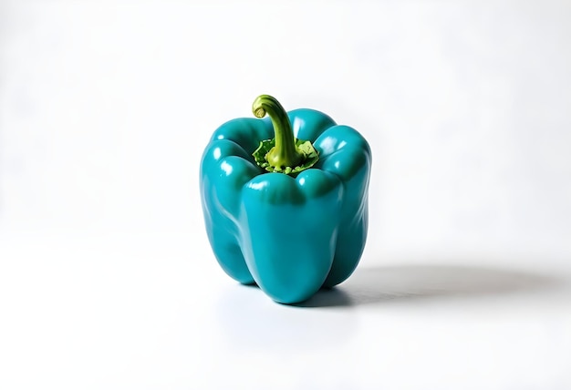 Pimienta de campana Pintura digital de verduras Ilustración aislada Fondo Diseño gráfico de alimentos veganos