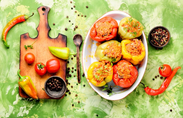 Pimiento Relleno Con Carne