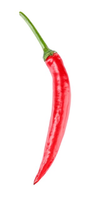 Pimiento rojo aislado en blanco