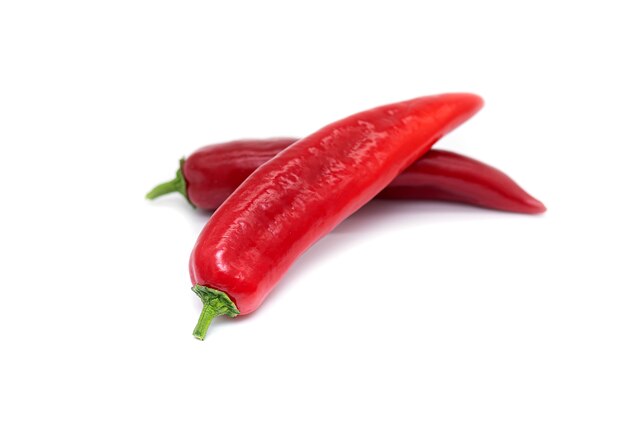 Pimiento rojo, ají aislado