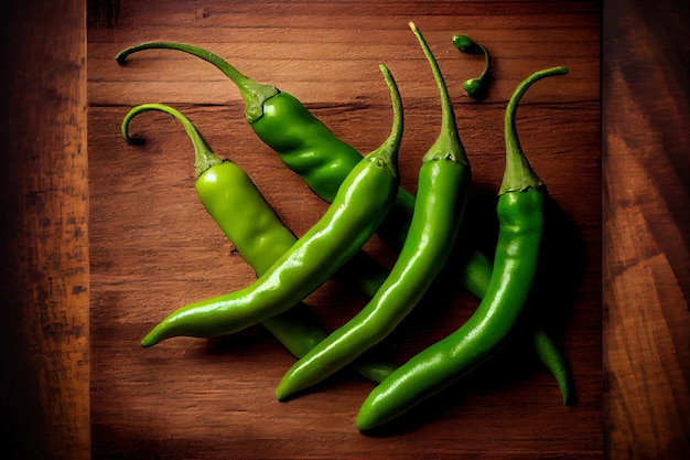 Pimientos picantes verdes