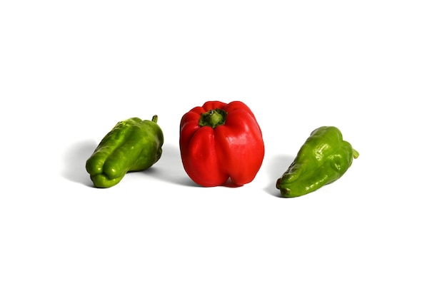 Pimientos rojos y verdes