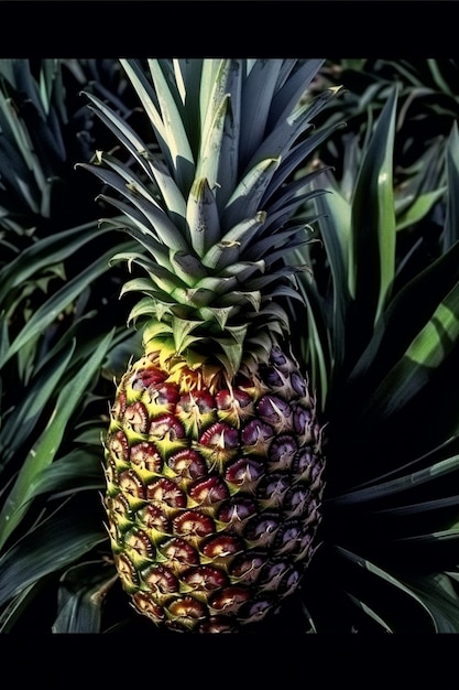 Foto una piña con la palabra piña en ella.