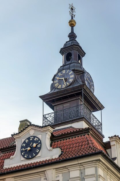 Pináculo da Câmara Municipal Judaica em Praga