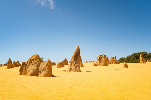 Pináculos en el Parque Nacional Namburg Cervantes Australia Occidental