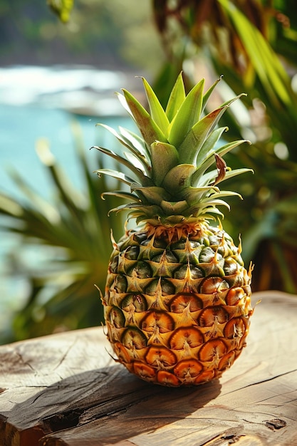 piñas en un fondo de madera naturaleza