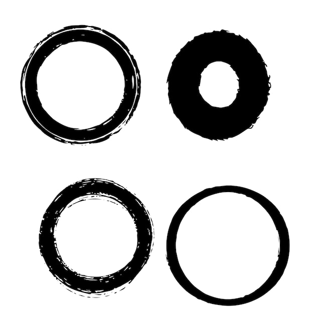 Pincéis Grunge Circle