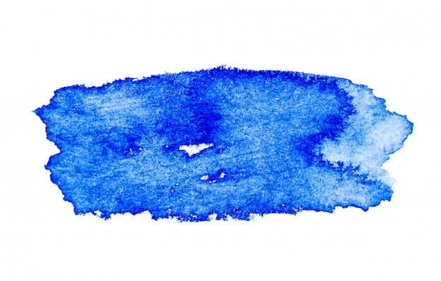 Pincel de aquarela azul