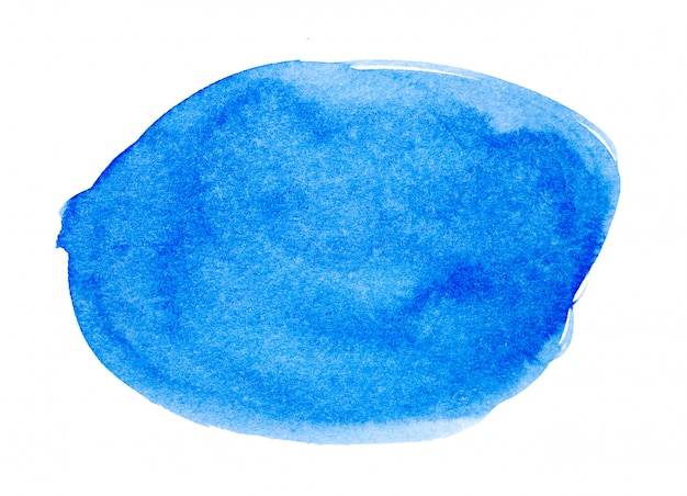 Pincel de aquarela azul