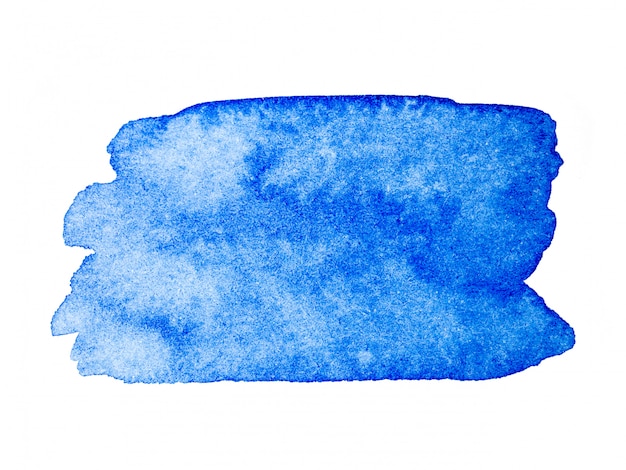 Pincel de aquarela azul