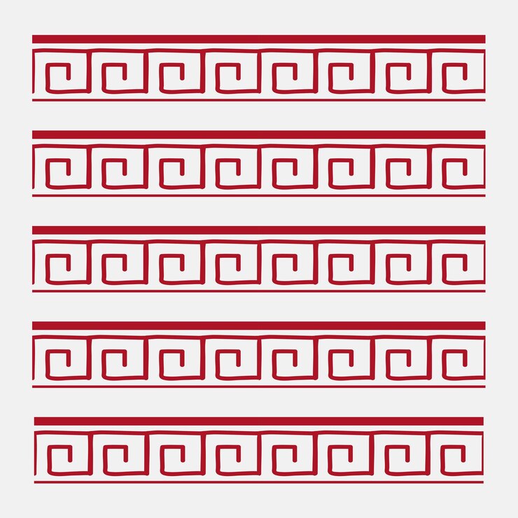 Foto pincel de padrão editável chinês vetor vermelho compatível com ai