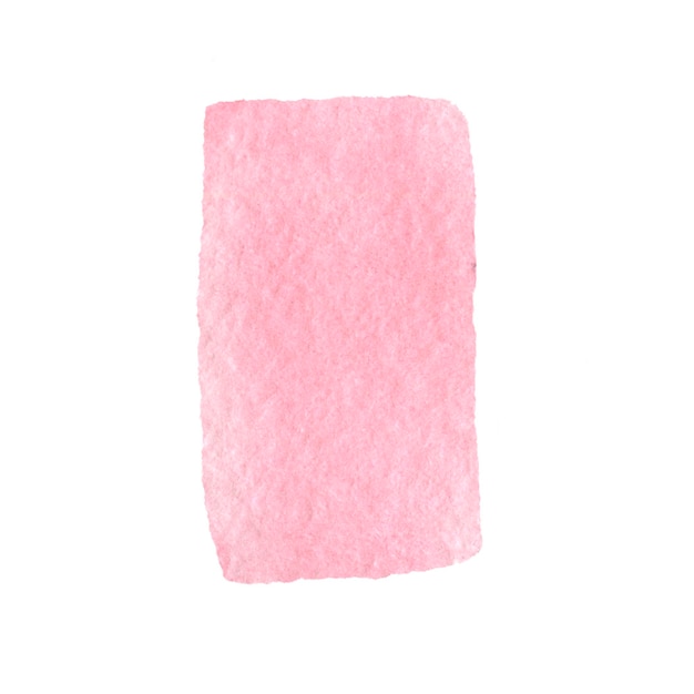 Pincelada de acuarela rosa textura de acuarela dibujada a mano