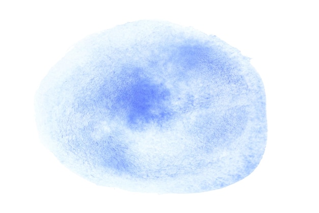 Pincelada de aquarela oval azul - espaço para seu próprio texto