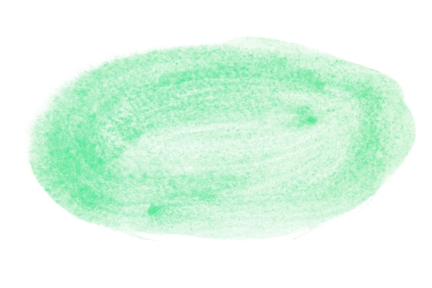 Pincelada oval de aquarela verde - espaço para seu próprio texto