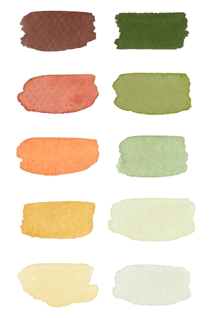 Las pinceladas de acuarela coloridas son png transparentes