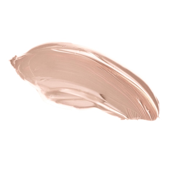 Pinceladas de base de base pálida de maquillaje y textura difuminada