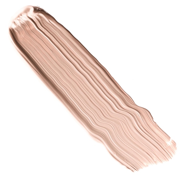 Pinceladas de base de base pálida de maquillaje y textura difuminada