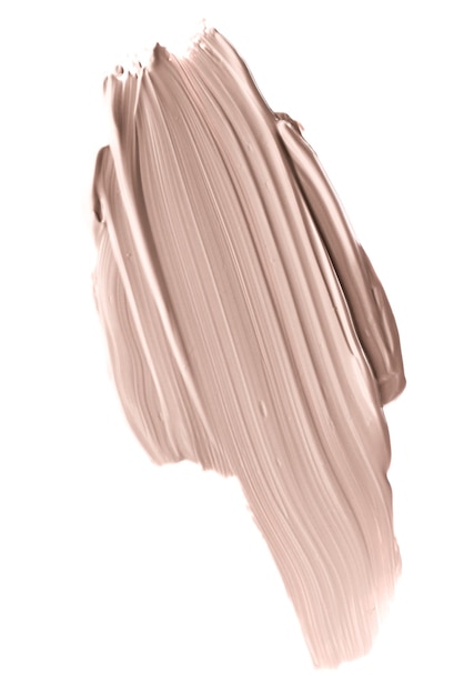 Pinceladas de base de base pálida de maquillaje y textura difuminada