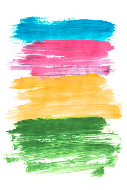Las pinceladas coloridas