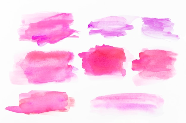 Foto pinceladas de aquarela rosa