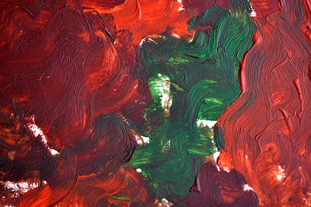 Pinceladas macro de pintura de aceite multicolor. Fondo creativo abstracto multicolor