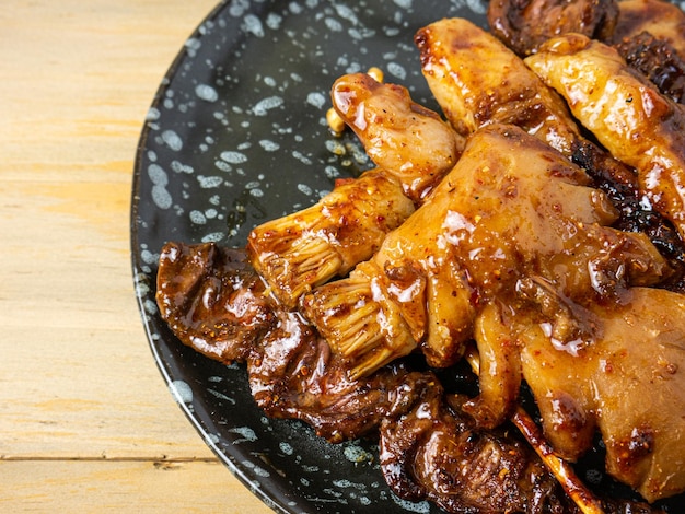 El pincho de barbacoa chino de carne a la parrilla de Sichuan para el contenido de alimentos