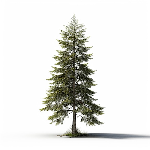 Pine Tree Clip Art con fondo blanco