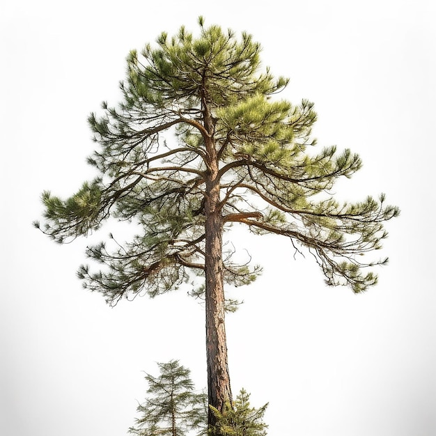 Pine Tree Clip Art con fondo blanco