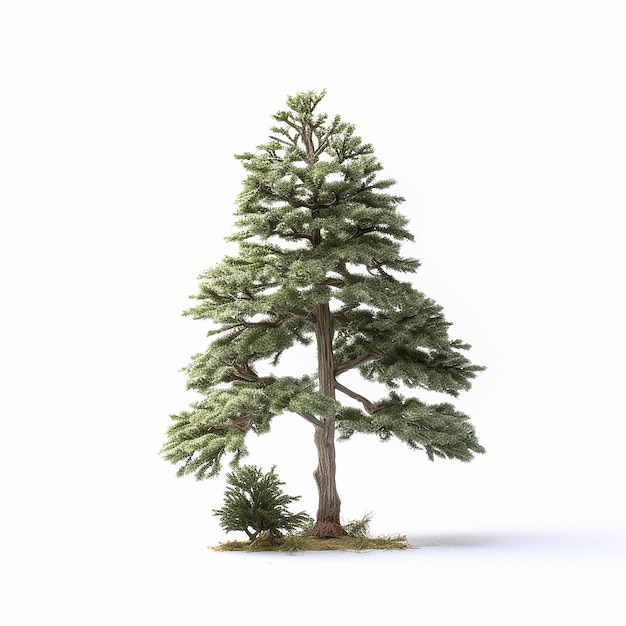 Pine Tree Clip Art con fondo blanco
