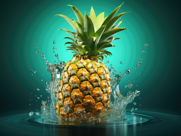 Pineapple HD 8K Vektor-Illustrationswandpapier