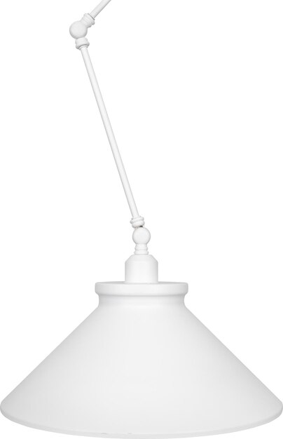 Pingente de luz isolado no fundo branco Lustre moderno isolado no fundo