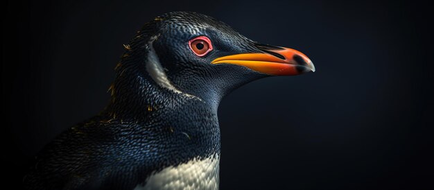 Pinguin-Filmhintergrund Generative KI