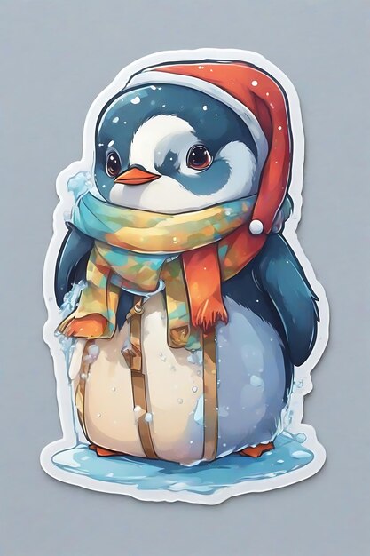 Pinguine freudige Weihnachtscartoons