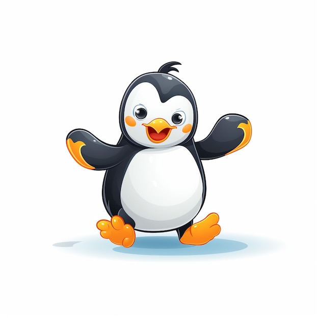 El pingüino en 3D.