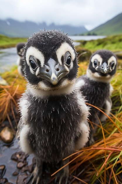 Pingüino africano HD 8K fondo de pantalla Imagen fotográfica de stock