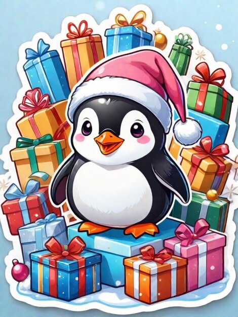 El pingüino de Navidad.