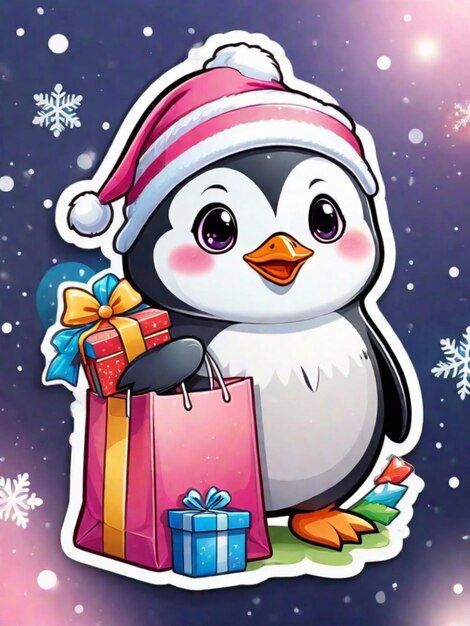 El pingüino de Navidad.