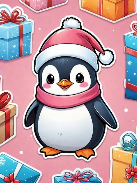 Los pingüinos de Navidad.