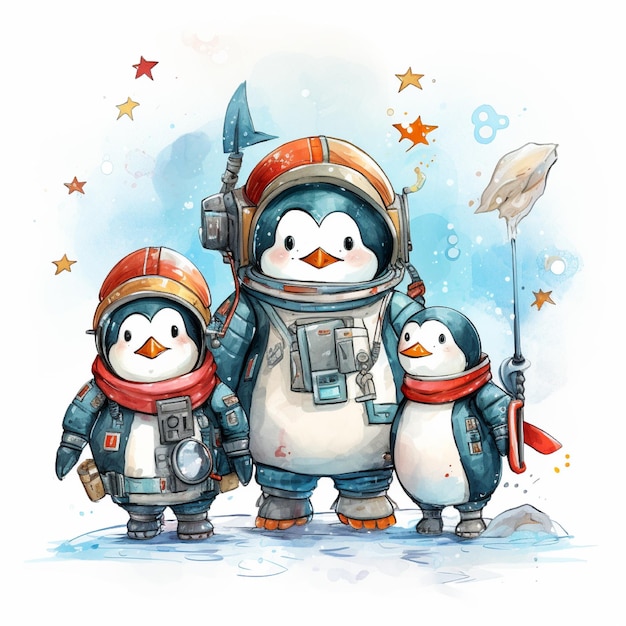 pinguins fofos