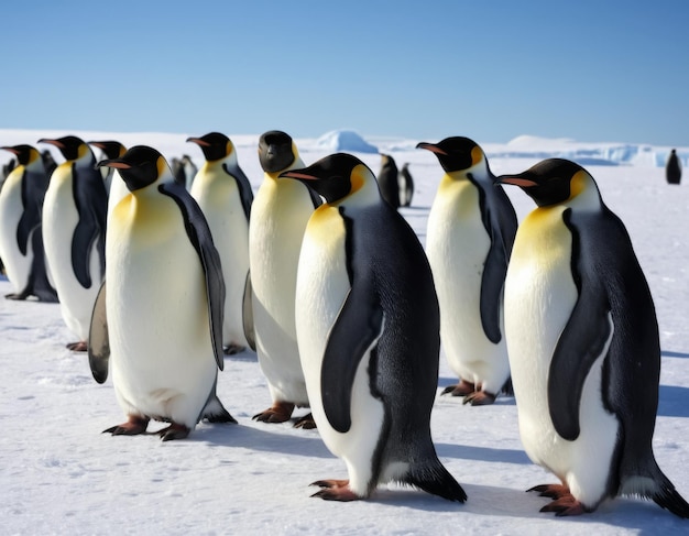 Foto pinguins imperadores