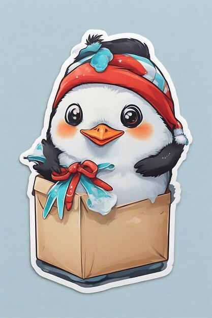 Pinguins Natal Cartoon Carnaval