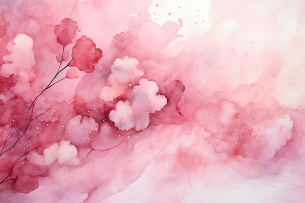 Foto pink aquarell abstrakte textur mit farbspritzung design generative ia