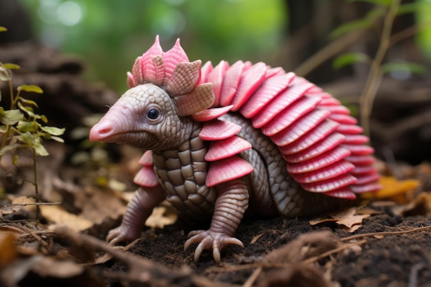 Pink Fairy Armadillo in der Wildnis