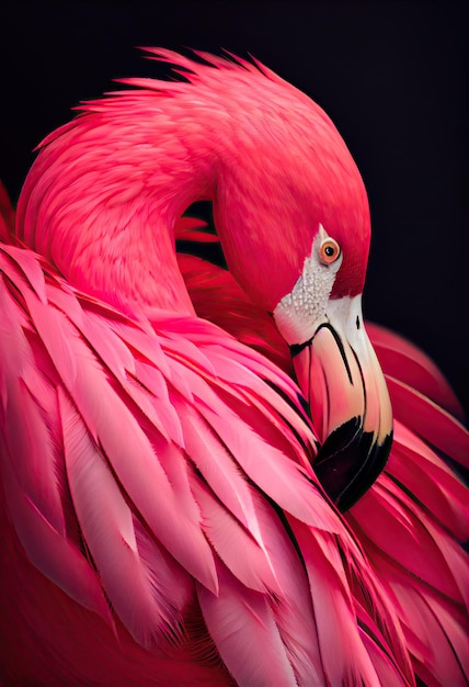 Pink Flamingo generative KI