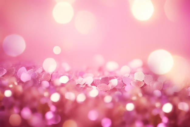 Pink Glitter-Gradient-Bokeh-Soziale Anzeigen