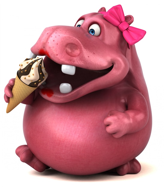 Pink Hippo Animation