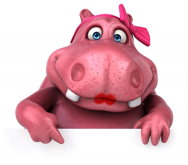 Pink Hippo Animation