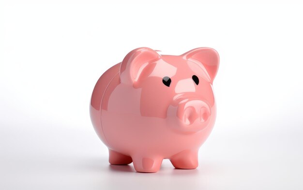 Pink Piggy Radiant Sparkasse auf einer weißen oder klaren Oberfläche PNG durchsichtiger Hintergrund