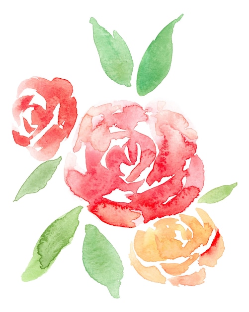 Pink png Rosenblume Aquarell Frühlingssaisongrafik