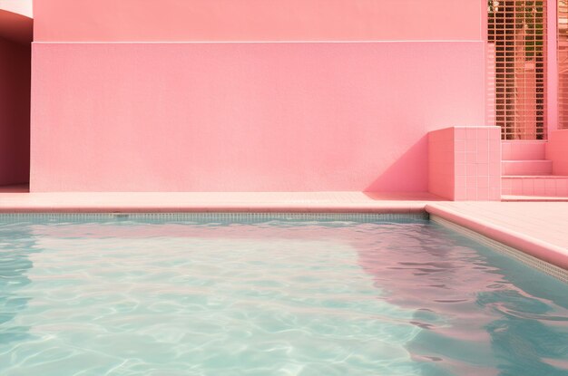 Pink Pool 3D Innenraum Barbicore